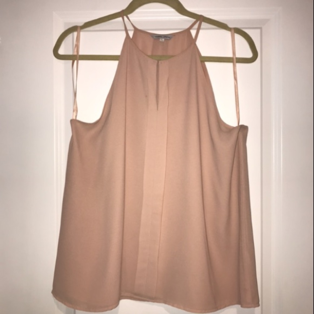 Naked Zebra Blush Racerback Blouse